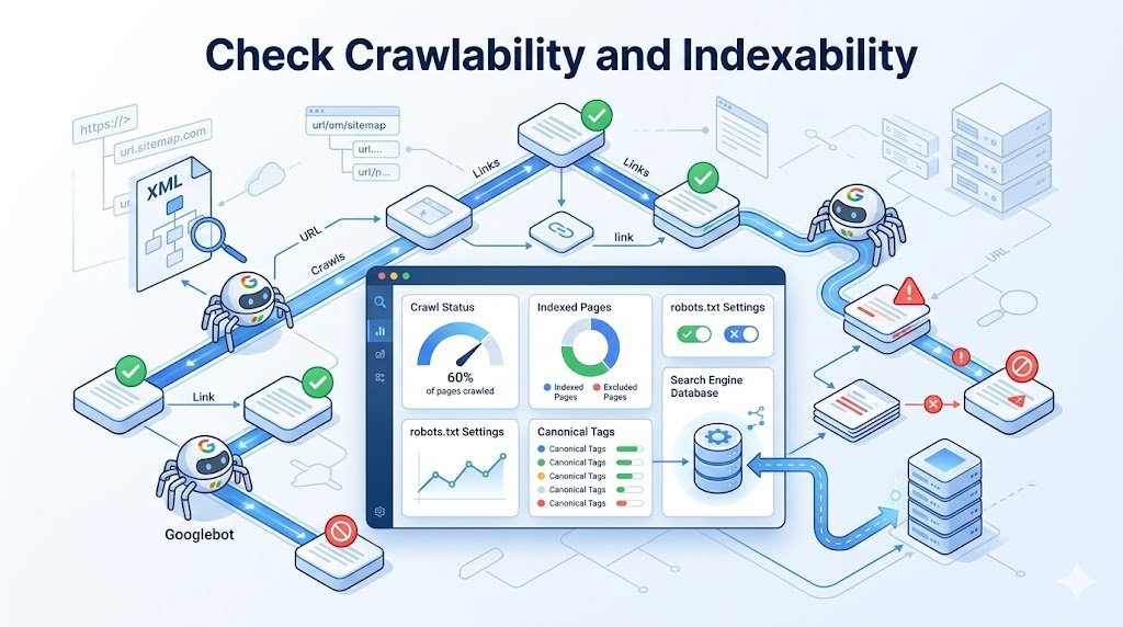 Check Crawlability and Indexability